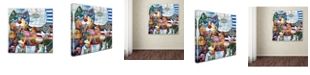 Trademark Global Oxana Ziaka 'Summer' Canvas Art - 14" x 14" x 2"